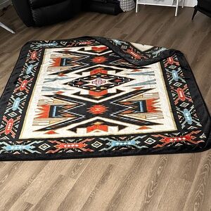 Southwestern Patterned Blanket - Multicolor